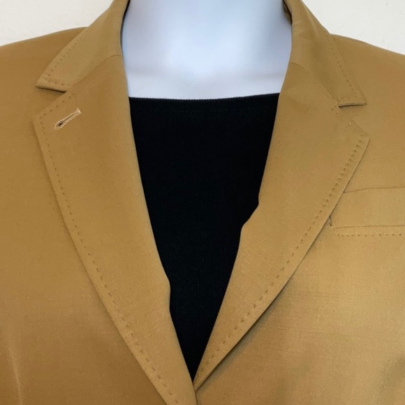 Lands’ End Wool Blazer Jacket Tan Size 16 - Picture 3 of 15